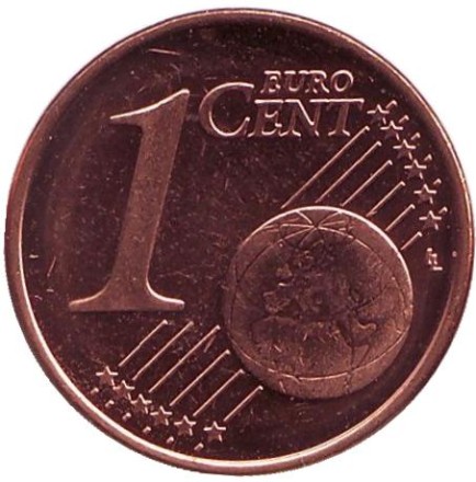 Монета 1 цент. 2008 год, Кипр. Монета 1 цент. 2008 год, Кипр.