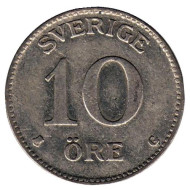 Монета 10 эре. 1942 год, Швеция. (серебро) Монета 10 эре. 1942 год, Швеция. (серебро)