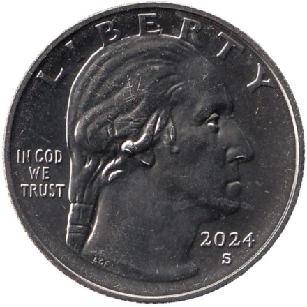 Монета 25 центов. 2024 год (S), США. Селия Крус. Серия "Американские женщины". Монета 25 центов. 2024 год (S), США. Селия Крус. Серия "Американские женщины".