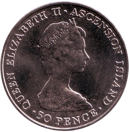 Монета 50 пенсов. 1984 год, Остров Вознесения. Королевский визит Принца Эндрю. Монета 50 пенсов. 1984 год, Остров Вознесения. Королевский визит Принца Эндрю.