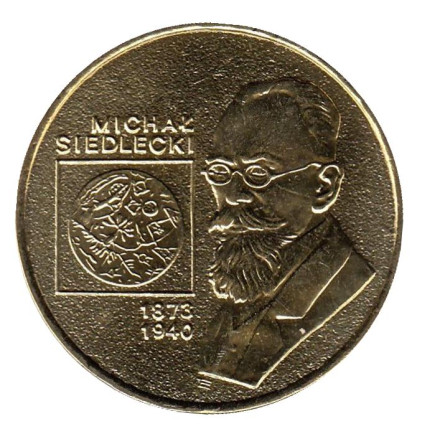 Монета 2 злотых, 2001 год, Польша. Михал Седлецкий.