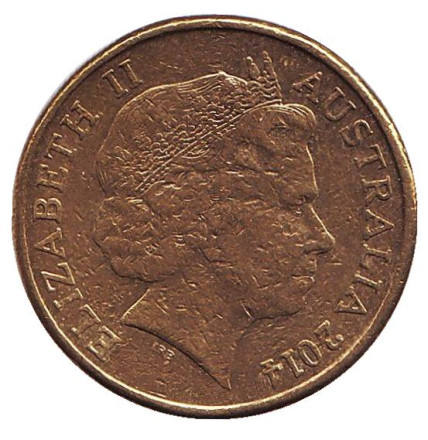 Монета 1 доллар. 2014 год, Австралия. 100 лет героям событий ANZAC. Монета 1 доллар. 2014 год, Австралия. 100 лет героям событий ANZAC.