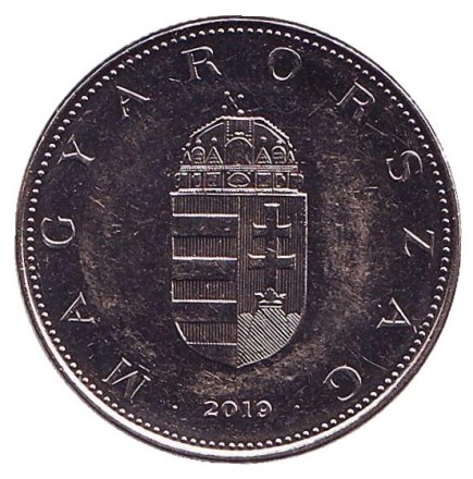 Монета 10 форинтов. 2019 год, Венгрия. Монета 10 форинтов. 2019 год, Венгрия.