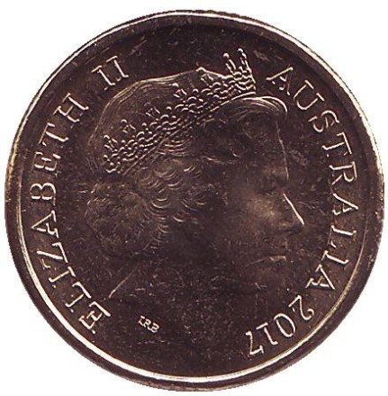 Монета 2 доллара. 2017 год, Австралия. Опоссум снова видит свой хвост.