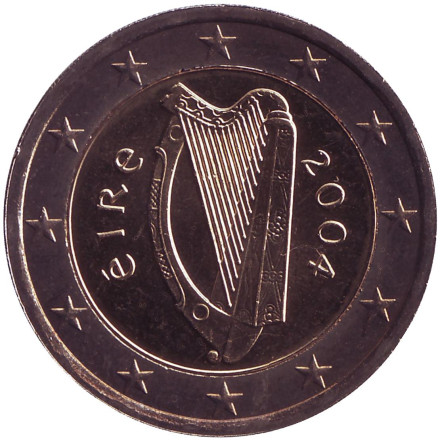 Монета 2 евро. 2004 год, Ирландия.