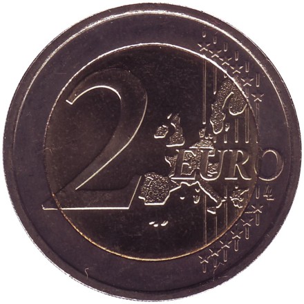 Монета 2 евро. 2004 год, Ирландия. Монета 2 евро. 2004 год, Ирландия.