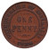 Монета 1 пенни. 1924 год, Австралия.