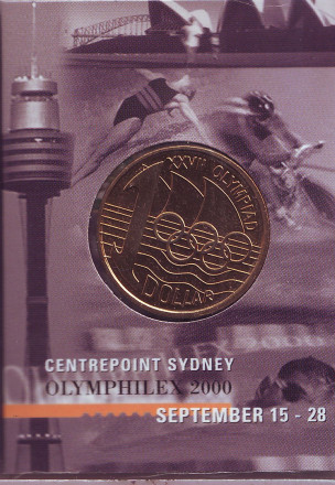 Монета 1 доллар. 2000 год, Австралия. (Сидней) Олимпийские игры в Сиднее.