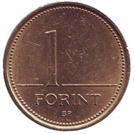 Монета 1 форинт. 1995 год, Венгрия. Монета 1 форинт. 1995 год, Венгрия.
