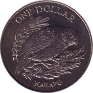 Монета 1 доллар. 1986 год, Новая Зеландия. Какапо. Монета 1 доллар. 1986 год, Новая Зеландия. Какапо.