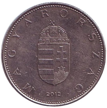 Монета 10 форинтов. 2012 год, Венгрия. Монета 10 форинтов. 2012 год, Венгрия.