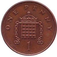1 пенни. 1993 год, Великобритания.