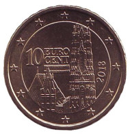 Монета 10 центов. 2018 год, Австрия. Монета 10 центов. 2018 год, Австрия.