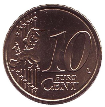 Монета 10 центов. 2018 год, Австрия.