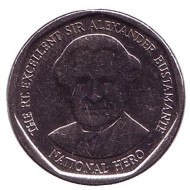 Монета 1 доллар. 2017 год, Ямайка. Александр Бустаманте - национальный герой Ямайки. Монета 1 доллар. 2017 год, Ямайка. Александр Бустаманте - национальный герой Ямайки.