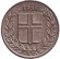 Монета 25 аураров. 1958 год, Исландия. Монета 25 аураров. 1958 год, Исландия.