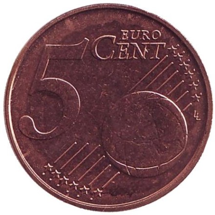 Монета 5 центов. 2004 год, Бельгия. Монета 5 центов. 2004 год, Бельгия.