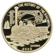 Монета 20 вон, 2003 год, КНДР. Саксония. История железных дорог. Монета 20 вон, 2003 год, КНДР. Саксония. История железных дорог.