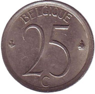 Монета 25 сантимов. 1967 год, Бельгия. (Belgique) Монета 25 сантимов. 1967 год, Бельгия. (Belgique)