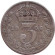 Монета 3 пенса. 1909 год, Великобритания.
