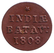 Монета 1 дуит. (1/16 гульдена). 1808 год, Голландская Ост-Индия. Монета 1 дуит. (1/16 гульдена). 1808 год, Голландская Ост-Индия.