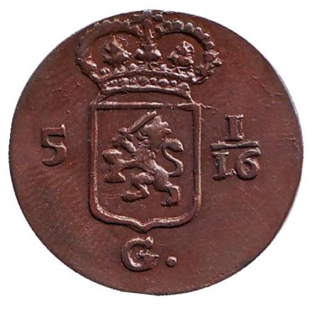 Монета 1 дуит. (1/16 гульдена). 1808 год, Голландская Ост-Индия. Монета 1 дуит. (1/16 гульдена). 1808 год, Голландская Ост-Индия.