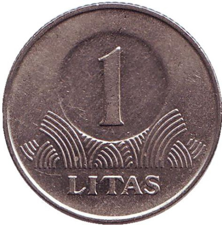 Монета 1 лит. 2000 год, Литва. Рыцарь. Монета 1 лит. 2000 год, Литва. Рыцарь.