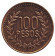 Монета 100 песо. 2011 год, Колумбия. UNC.
