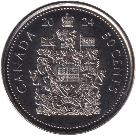 Монета 50 центов. 2024 год, Канада. Карл III.