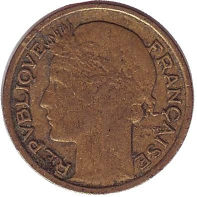 Монета 50 сантимов. 1940 год, Франция.