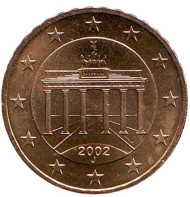 Монета 10 центов. 2002 год (J), Германия. Монета 10 центов. 2002 год (J), Германия.