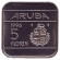 Монета 5 флоринов. 1996 год, Аруба. Монета 5 флоринов. 1996 год, Аруба.