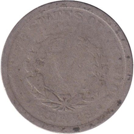 Монета 5 центов. 1908 год, США. Монета 5 центов. 1908 год, США.