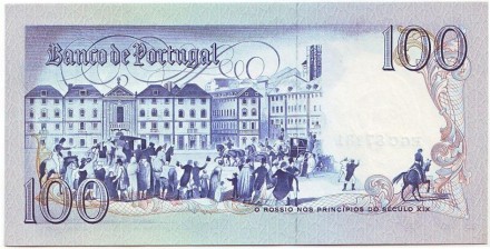 Банкнота 100 эскудо. 1985 год, Португалия. Банкнота 100 эскудо. 1985 год, Португалия.