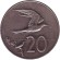 Монета 20 центов. 1992 год, Острова Кука. Австралийская крачка. Монета 20 центов. 1992 год, Острова Кука. Австралийская крачка.