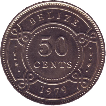 Монета 50 центов. 1979 год, Белиз.