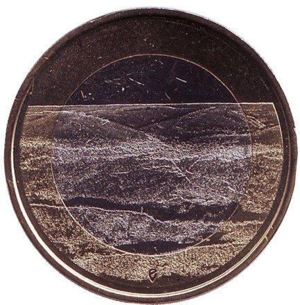 Монета 5 евро. 2018 год, Финляндия. Национальный парк Палластунтури.