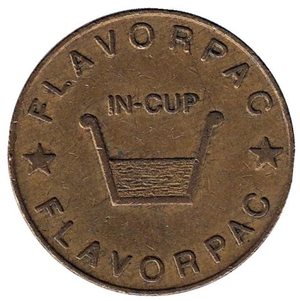 In-Cup. Flavorpac. Жетон торгового автомата, США.