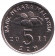 Монета 5 сен. 2011 год, Малайзия. UNC. Волчок. Монета 5 сен. 2011 год, Малайзия. UNC. Волчок.