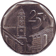 Монета 25 сентаво. 2007 год, Куба. Город-музей Тринидад. Монета 25 сентаво. 2007 год, Куба. Город-музей Тринидад.