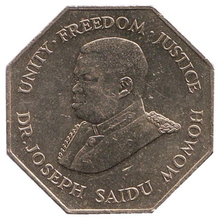 Монета 1 доллар. 1987 год, Сьерра-Леоне. XF-UNC. Монета 1 доллар. 1987 год, Сьерра-Леоне. XF-UNC.