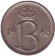 Монета 25 сантимов. 1968 год, Бельгия. (Belgie)