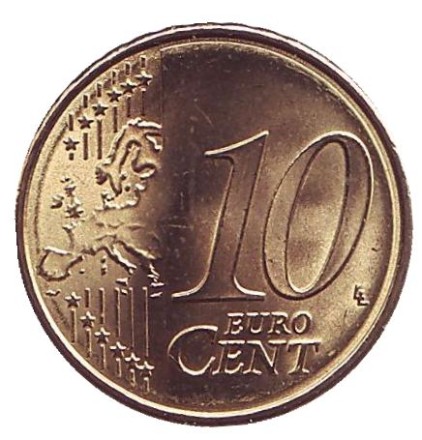 Монета 10 центов. 2017 год, Андорра. Монета 10 центов. 2017 год, Андорра.