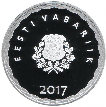 Монета 8 евро. 2017 год, Эстония. Таллин. Ганзейский город. Монета 8 евро. 2017 год, Эстония. Таллин. Ганзейский город.