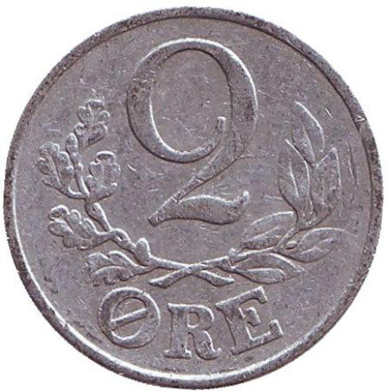 Монета 2 эре. 1941 год, Дания.