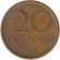 Монета 20 пфеннигов. 1973 год, ГДР. Монета 20 пфеннигов. 1973 год, ГДР.