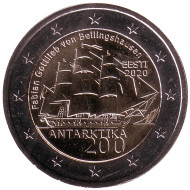 Монета 2 евро. 2020 год, Эстония. 200 лет открытию Антарктиды. Монета 2 евро. 2020 год, Эстония. 200 лет открытию Антарктиды.