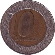Монета 10 кванза. 2012 год, Ангола. Монета 10 кванза. 2012 год, Ангола.
