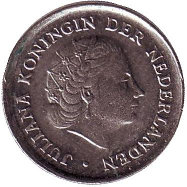 Монета 10 центов. 1978 год, Нидерланды.