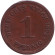 Монета 1 пфенниг. 1892 год (A), Германская империя.